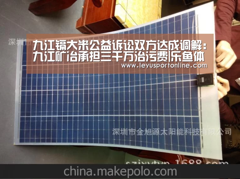 九江镉大米公益诉讼双方达成调解:九江矿冶承担三千万治污费|乐鱼体育官网入口(图2) 乐鱼体育网址